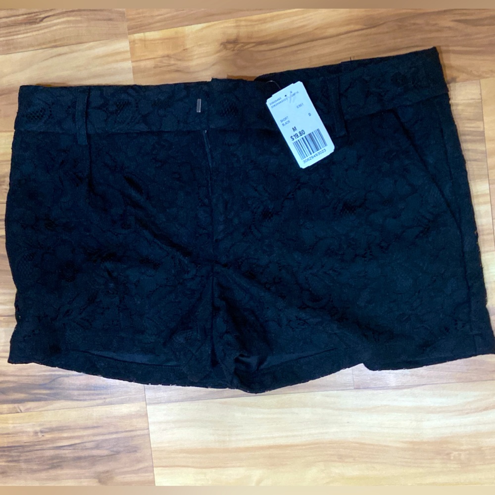 Super cute, Black lace shorts. NWT